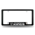 thumbnail image 1 of Sacramento Kings Metal License Plate Frame Chrome Tag Cover Carbon Fiber Design 6x12 Inch, 1 of 8