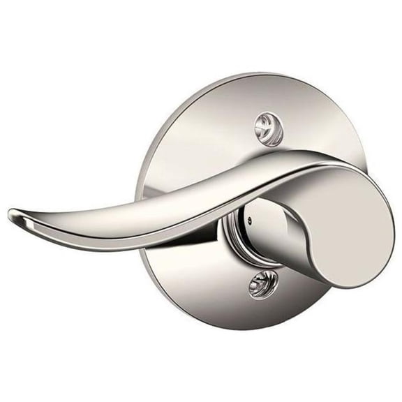 Sacramento Left Handed Lever Non-Turning Lock, Polished Nickel (F170 SAC 618 LH)