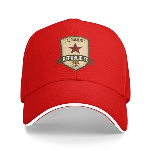 Sacramento Republic Fc Hat Adjustable Sandwich Bill Trucker Cap For Daily & Outdoor Use