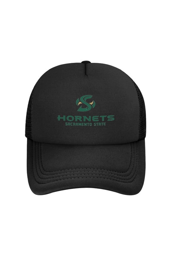 Sacramento State Hor-Nets Solid Color Lightweight Adult Mesh Baseball Cap