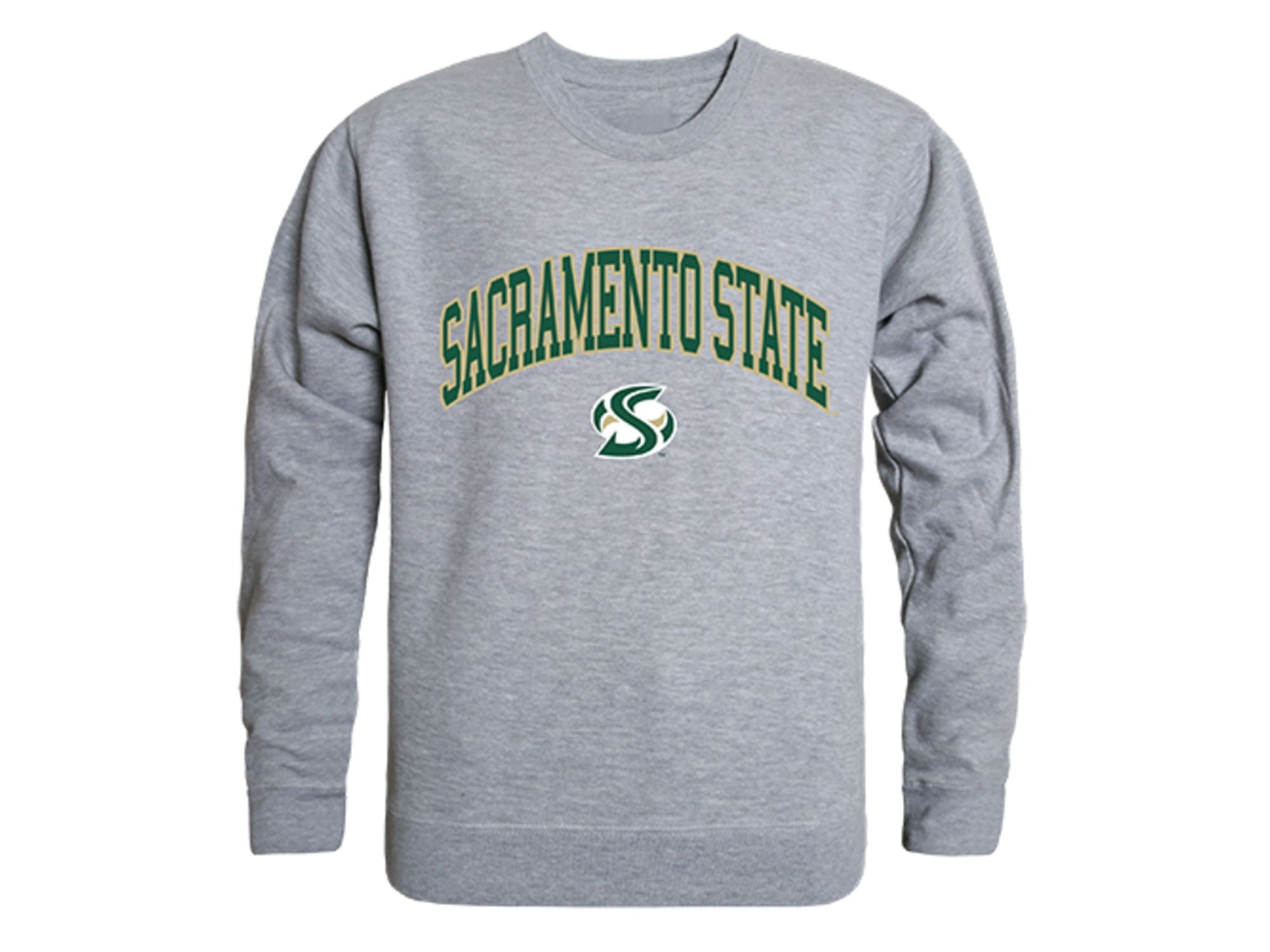 Sacramento State Hornets Campus Crewneck Shirt Heather Grey