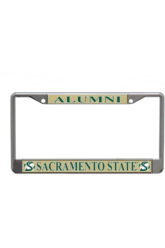 Sacramento State University Alumni Chrome License Plate Frame