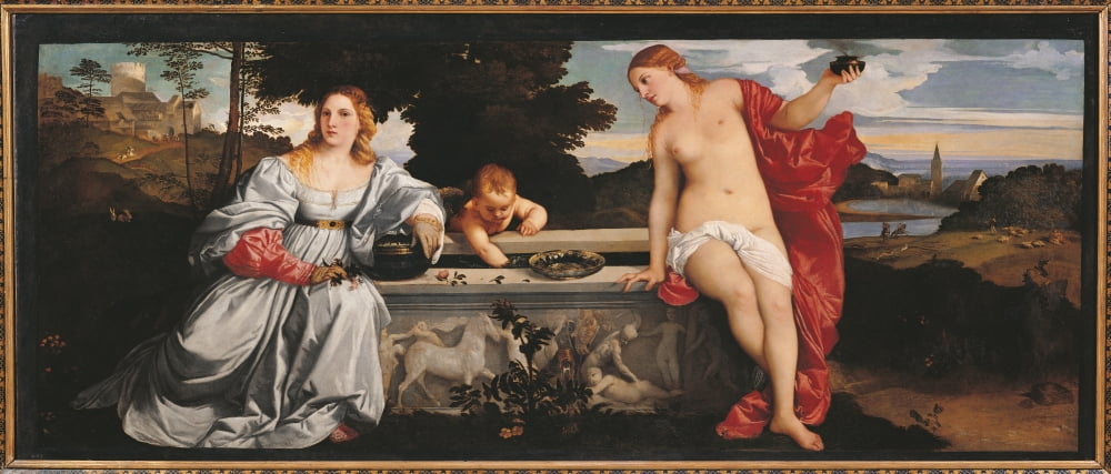 Sacred And Profane Love Canvas Art - (36 x 24)