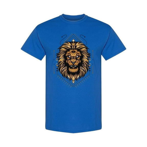 Sacred Angry Lion T-Shirt Men -Image by Shutterstock, Male x-Large