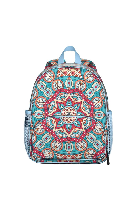 Sacred Awakening Students Backpack - Meditation and Mindfulness Art with Cosmic Spiritual Balance and Harmony Pattern, Lightweight Durable School Bag