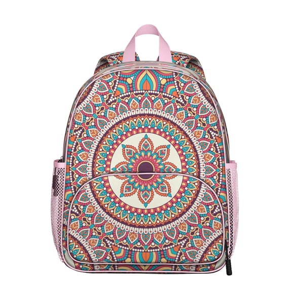 Sacred Awakening Students Backpack - Meditation and Mindfulness Art with Cosmic Spiritual Balance and Harmony Pattern, Lightweight Durable School Bag
