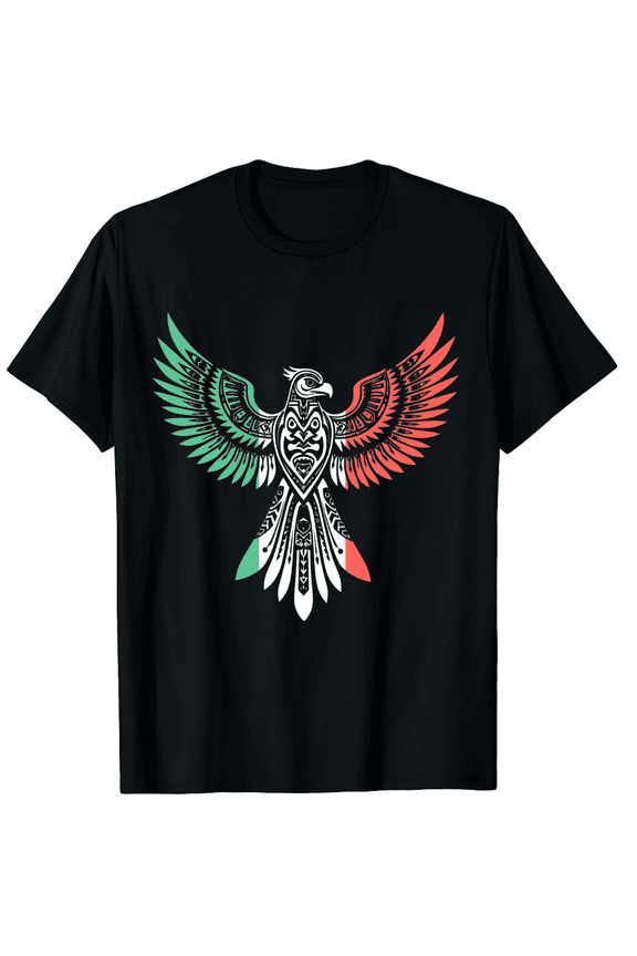 Sacred Aztec Calendar Mexican Eagle Archeological Men Women Short Sleeve Graphic T-Shirt, Cultural History