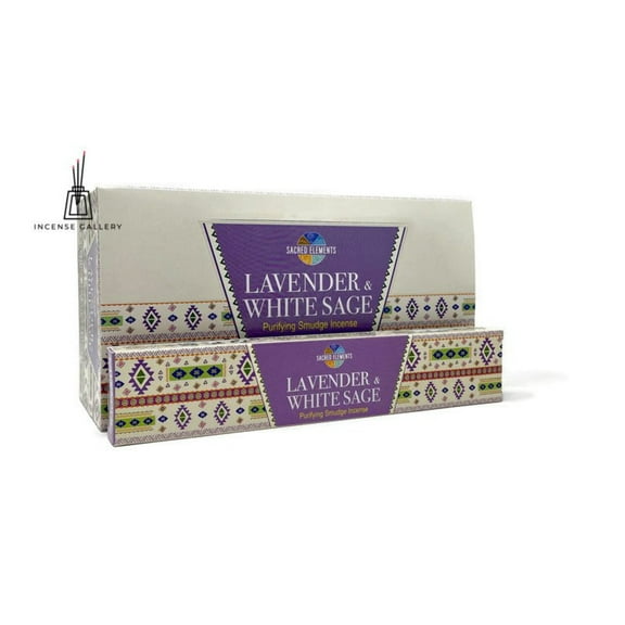 Sacred Elements Lavender + White Sage Purifying Smudge Incense Sticks
