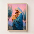 thumbnail image 1 of Sacred Embrace Of Mary And Jesus Mother And Child Art, Stretched Canvas 12x16in, 1 of 4
