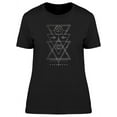 thumbnail image 1 of Sacred Geometry Eye Graphic T-Shirt Women -Image by Shutterstock, Female Large, 1 of 2