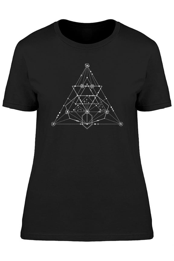 Sacred Geometry Figures Graphic Tee Women's -Image by Shutterstock