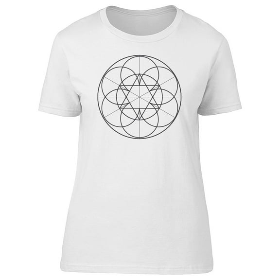 Sacred Geometry Flower T-Shirt Men -Image by Shutterstock, Male Medium