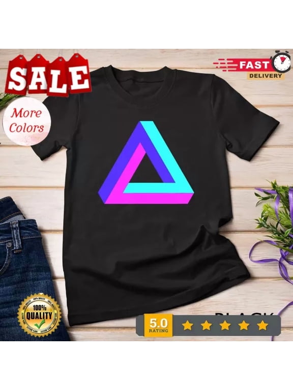 Sacred Geometry Geometric Penrose Triangle T-Shirt Unisex T-Shirt