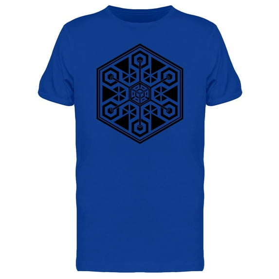 Sacred Geometry Hexagon Graphic T-Shirt Men -Image by Shutterstock, Male Medium