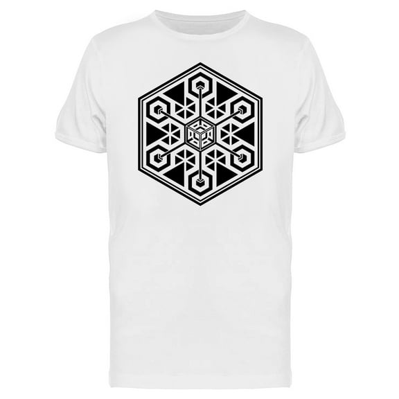 Sacred Geometry Hexagon Graphic T-Shirt Men -Image by Shutterstock, Male Medium