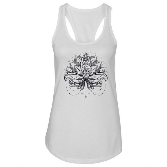 Sacred Geometry Lotus Tank Women -Image by Shutterstock, Female Small