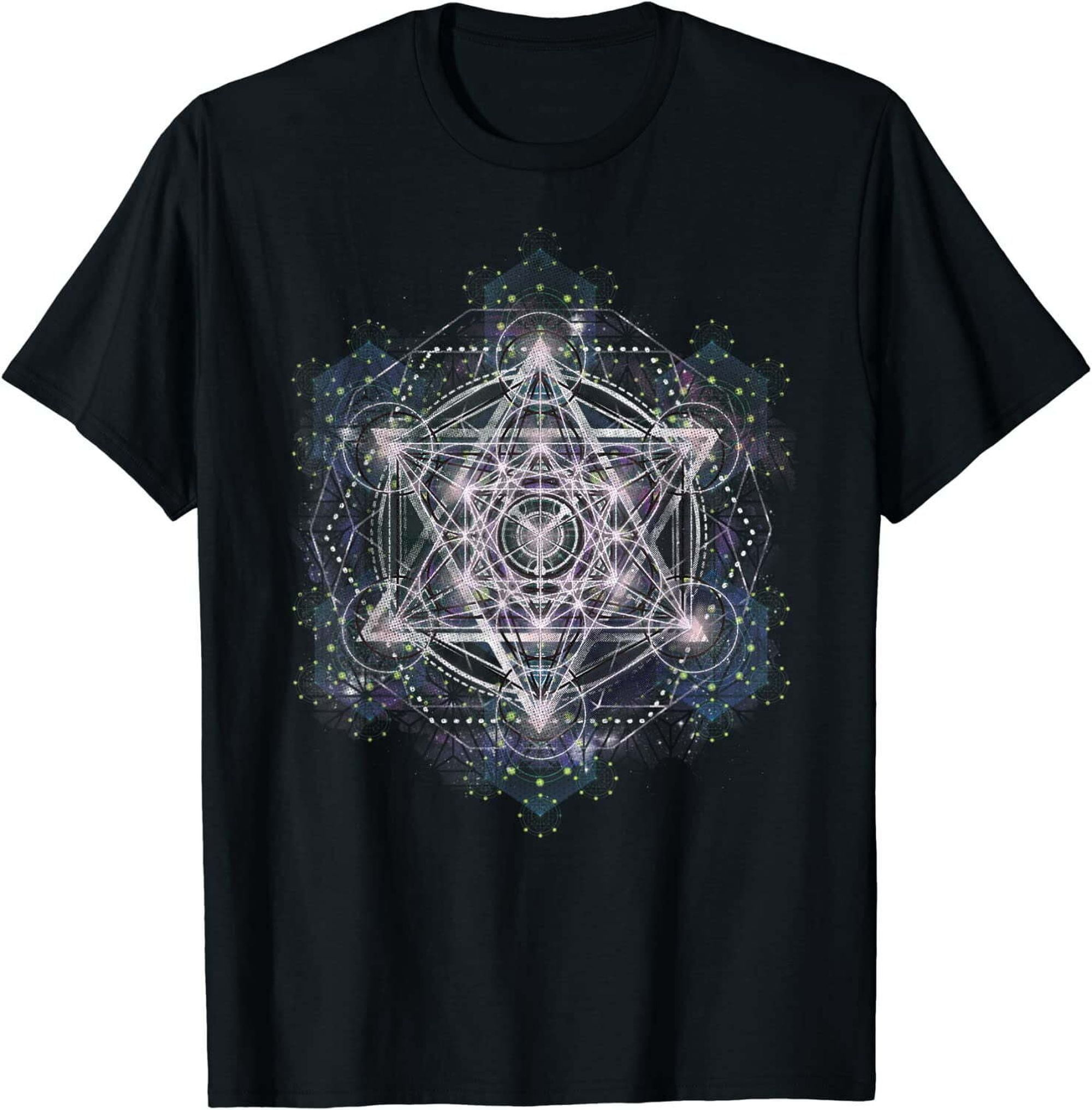 Sacred Geometry Metatron Cube Shirt Mindful Yoga Tee