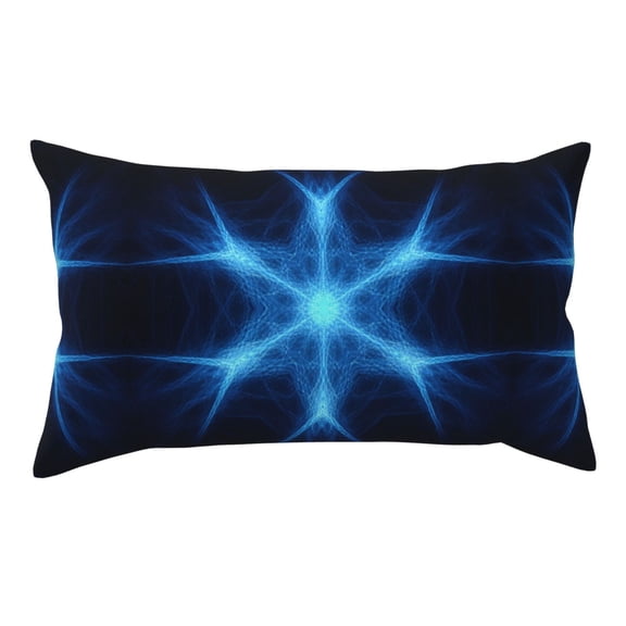 Sacred Geometry Patterns Pillowcase With Zipper Closure Polyester Satin Pillow Cover For Hair 20" X 36"