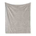 thumbnail image 1 of Sacred Geometry Soft Flannel Fleece Blanket, Trellis Art Pattern of Circles Overlapping Internal Flowers, Cozy Plush for Indoor and Outdoor Use, 70" x 90", Eggshell and Charcoal Grey, by Ambesonne, 1 of 5