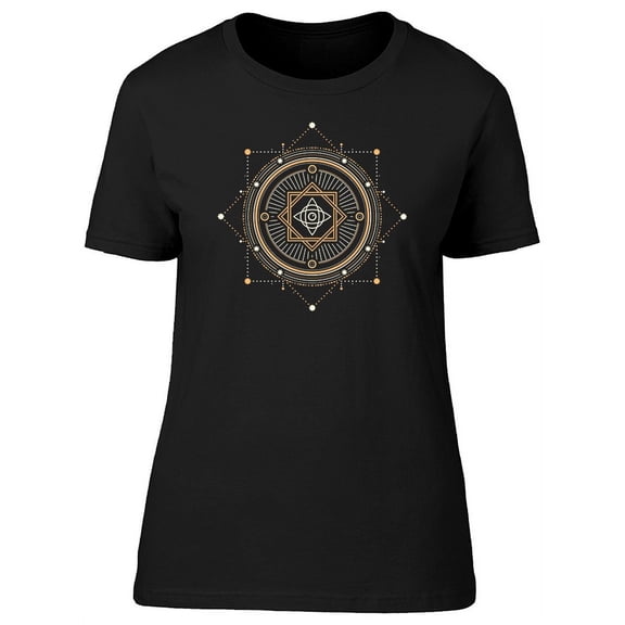 Sacred Gold Symbol Art T-Shirt Women -Image by Shutterstock, Female Small
