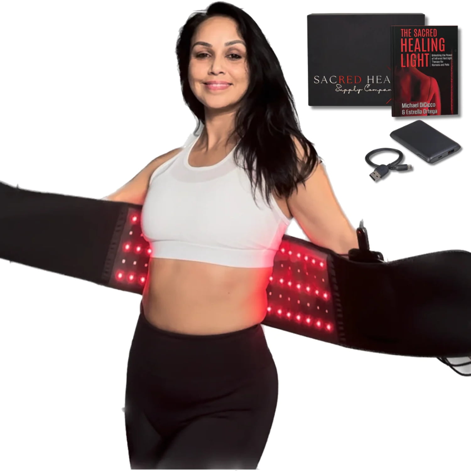 Sacred Healing Medical Grade Infrared Light Therapy Belt