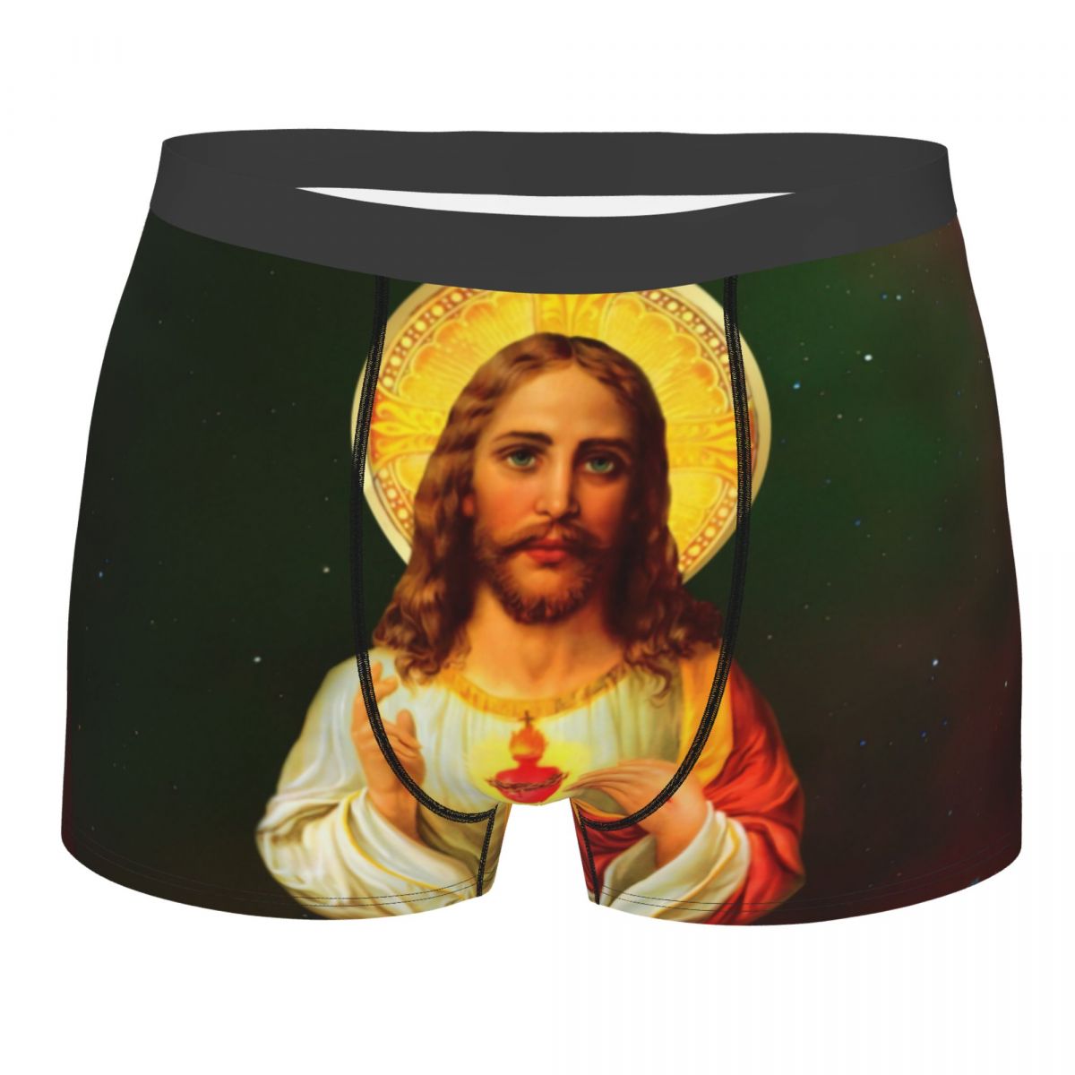 Sacred Heart Of Jesus Catholic Underwear Men Stretch Religion Christian