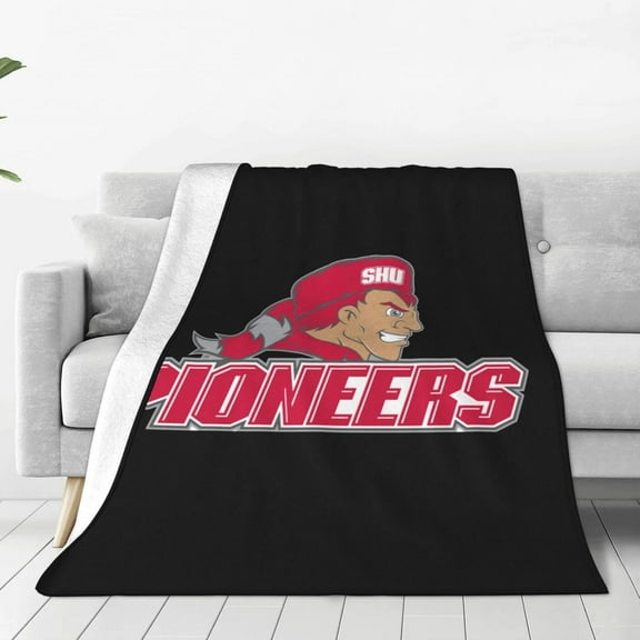 Sacred Heart University Logo Blanket Large Luxury Fleece Soft Anti-Static Anti-Pilling Flannel Bed Blanket