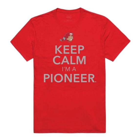 Sacred Heart University Men Keep Calm T-Shirt, Red - Large