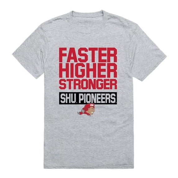 Sacred Heart University Workout T-Shirt, Heather Grey - Extra Large