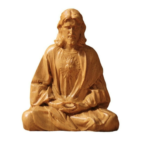 Sacred Heart of Jesus Christ Statue in contemplation Statue Holy Figurine Religious Catholic Statue Entryway Decor Religious Gifts