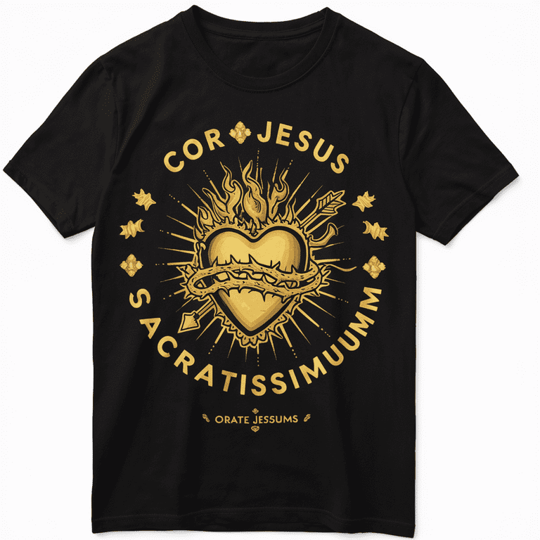 Sacred Heart Of Jesus Devotion Catholic T-Shirt Sacred Heart Of Jesus Devotion Catholic T-Shirt