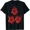 thumbnail image 1 of Sacred Heart of Jesus and Immaculate Heart of Mary Joseph 2R T-ShirtMen and women, Black T-shirt, size: Extra large, 1 of 4