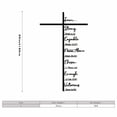 thumbnail image 1 of Sacred Home Wall Decor Art -- Scripture-Inspired Religious Wall Hanging, Modern Design, Multiple Sizes (12, 16, 20 Inch), Durable Material, Indoor/Outdoor, Easy Installation, Motivational Gift, 1 of 1