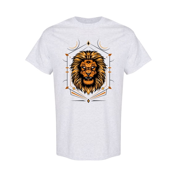 Sacred Lion Head T-Shirt Men -Image by Shutterstock, Male Large