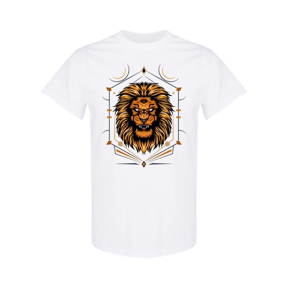 Sacred Lion Head T-Shirt Men -Image by Shutterstock, Male Medium