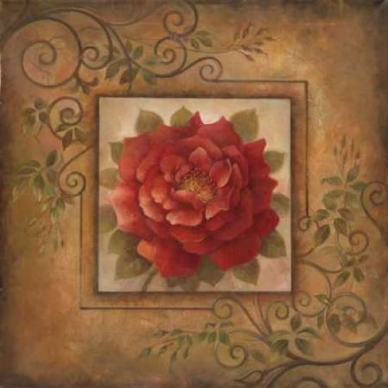 Sacred Rose I Canvas Art - Elaine Vollherbst-Lane (24 x 24)