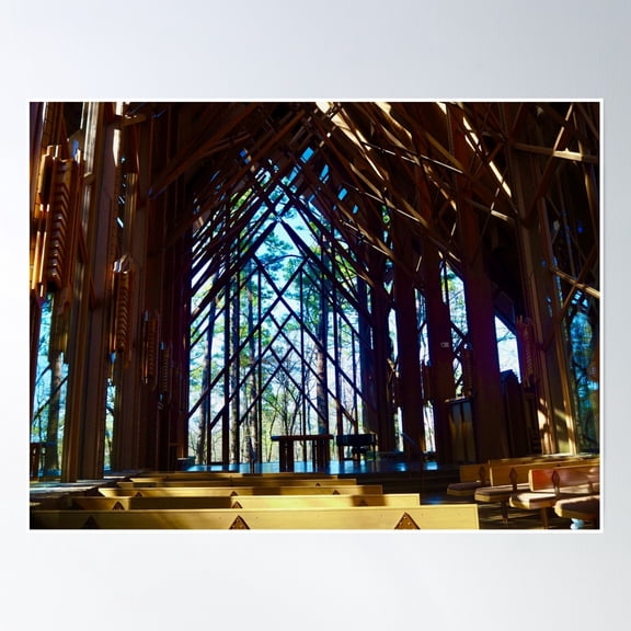 Sacred Space In The Forest Poster Wall Art, Modern Wall Decor, 8x12 UNFRAMED