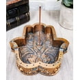 thumbnail image 1 of Sacred Symbol Hand of God Hamsa Palm Incense Stick Holder Burner And Ashtray, 1 of 8