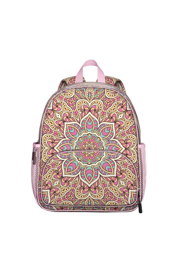 Sacred Symbol Mandala Ergonomic Backpack - Comfortable Wear with Spine Protection for Students