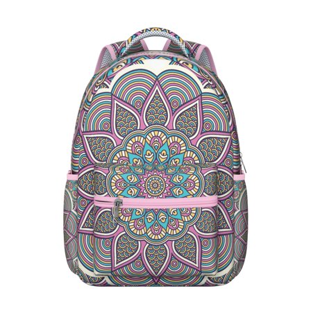 Sacred Symbolic Student Backpack - Spinal Support Design & Adjustable Shoulder Straps