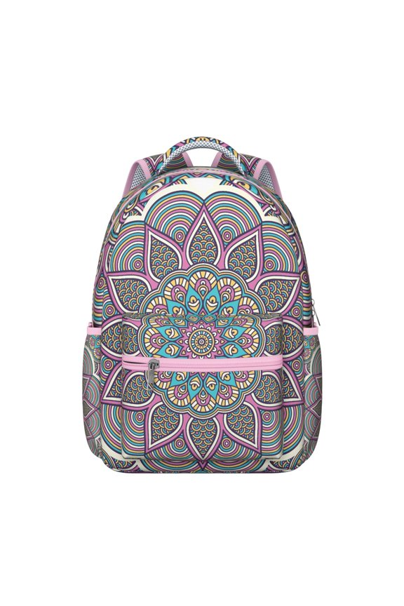Sacred Symbolic Student Backpack - Spinal Support Design & Adjustable Shoulder Straps