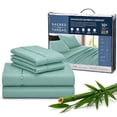 thumbnail image 1 of Sacred Thread Rayon Derived from Bamboo Sheets ,4-Piece Set, 1 Flat Sheet, 1 Fitted Sheet, 2 Pillowcases, 1 of 9