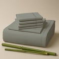 thumbnail image 1 of Sacred Thread Rayon Derived from Bamboo Sheets Twin XL Size, 18'' Deep Pocket Cooling Sheets for Hot Sleepers, 4 PC Cooling Sheets (Twin XL Size) (Mourning Dove), 1 of 9