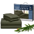 thumbnail image 1 of Sacred Thread Rayon Derived from Bamboo Sheets ,4-Piece Set, 1 Flat Sheet, 1 Fitted Sheet, 2 Pillowcases, 1 of 9