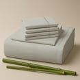 thumbnail image 1 of Sacred Thread Rayon Derived from Bamboo Sheets Twin XL Size, 18'' Deep Pocket Cooling Sheets for Hot Sleepers, 4 PC Cooling Sheets (Twin XL Size) (Antarctica), 1 of 9