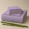 thumbnail image 1 of Sacred Thread Rayon Derived from Bamboo Sheets King Size, 18'' Deep Pocket Cooling Sheets for Hot Sleepers, 6 PC Cooling Sheets (King Size) (Periwinkle), 1 of 9