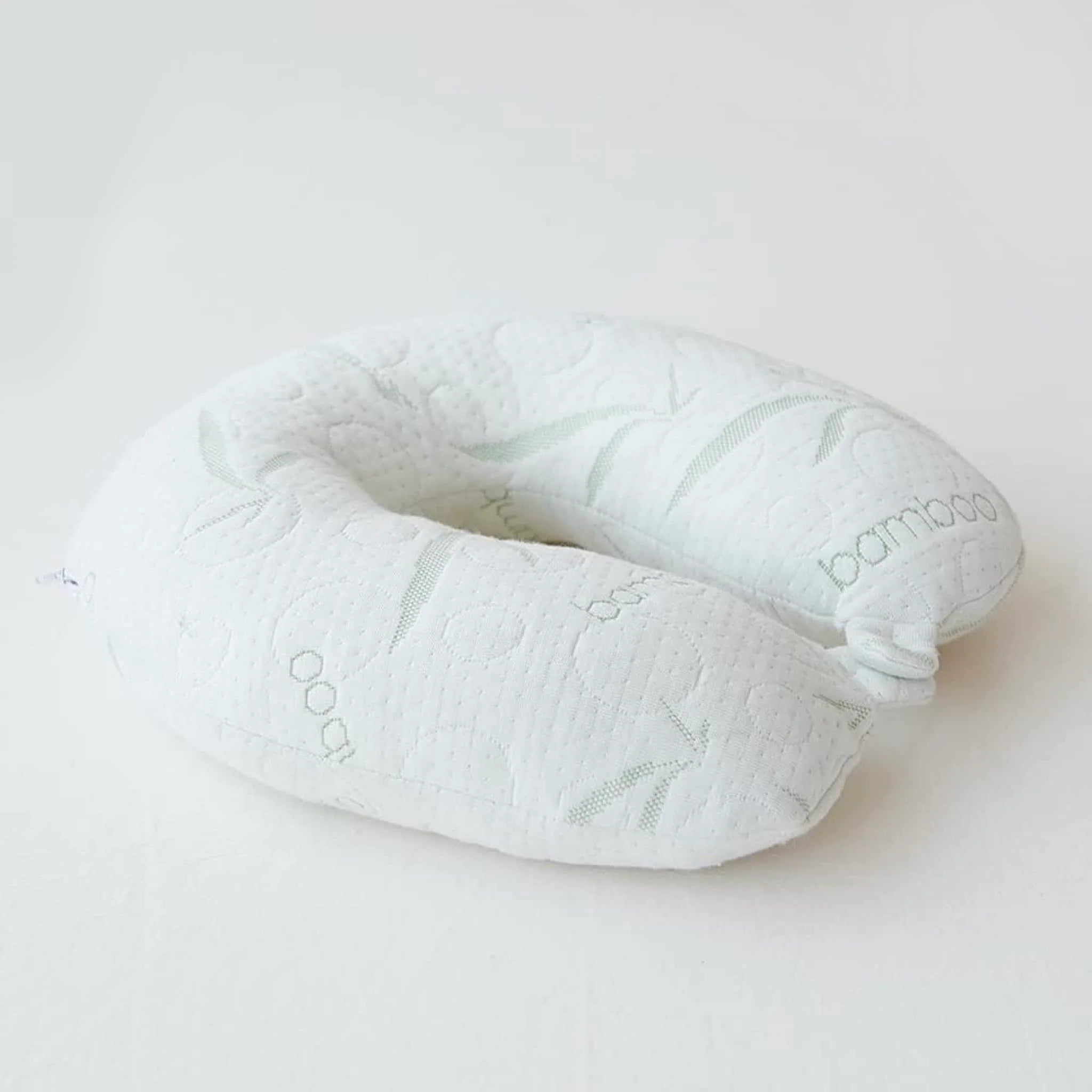 Sacred Thread Bamboo Travel Pillow - Head and Neck Support, For Airplanes, Cars, Buses, & Trains