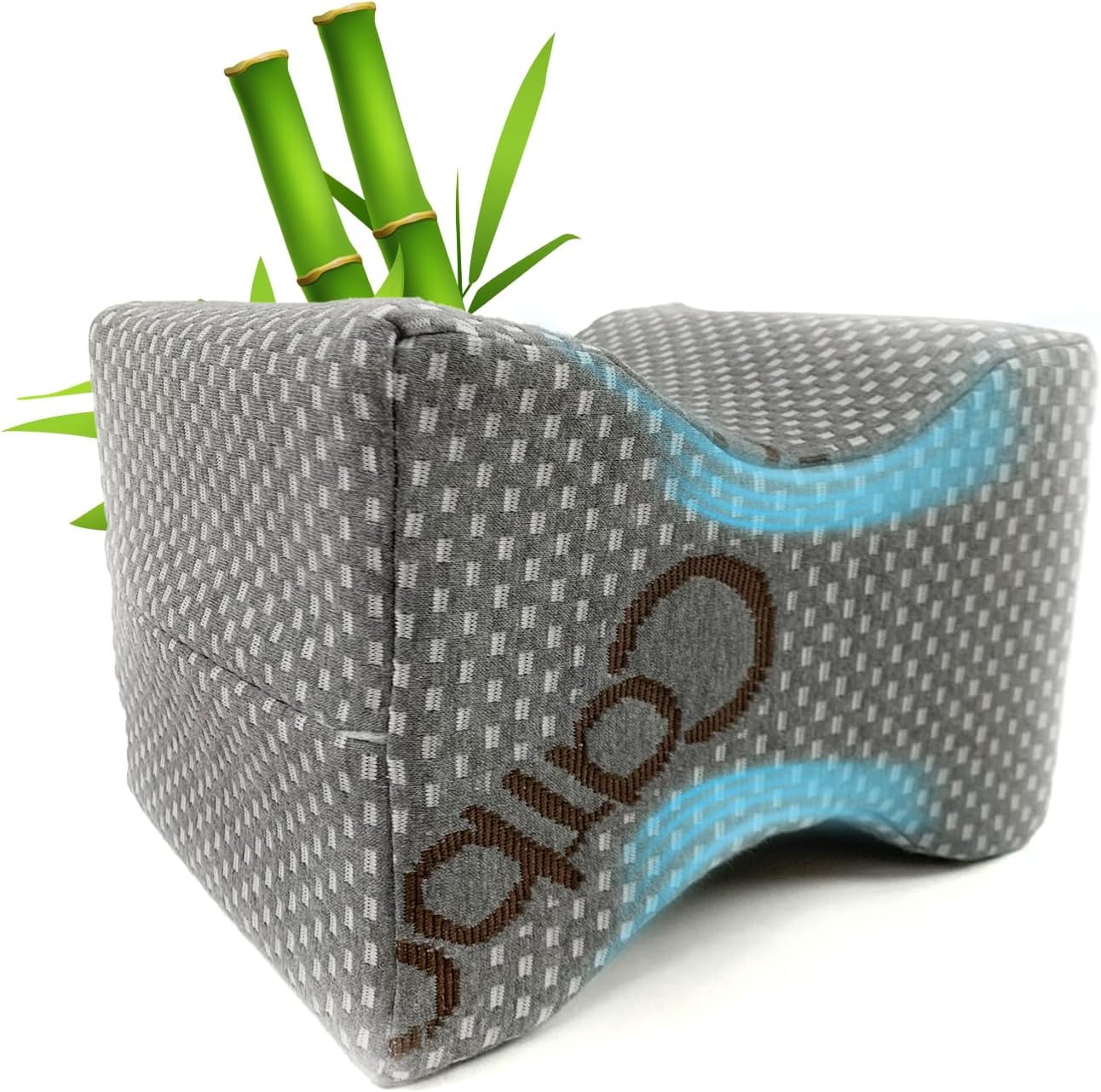 Sacred Thread Memory Foam Bamboo Knee Pillow for Side Sleepers Supportive Pillow for Between Legs