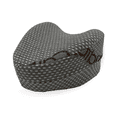 thumbnail image 1 of Sacred Thread Memory Foam Knee Pillow for Side Sleepers, Leg Pillow for Side Sleeping with Rayon Derived from Bamboo Cover, Knee Cushions for Sleeping (Heart) (Grey), 1 of 8