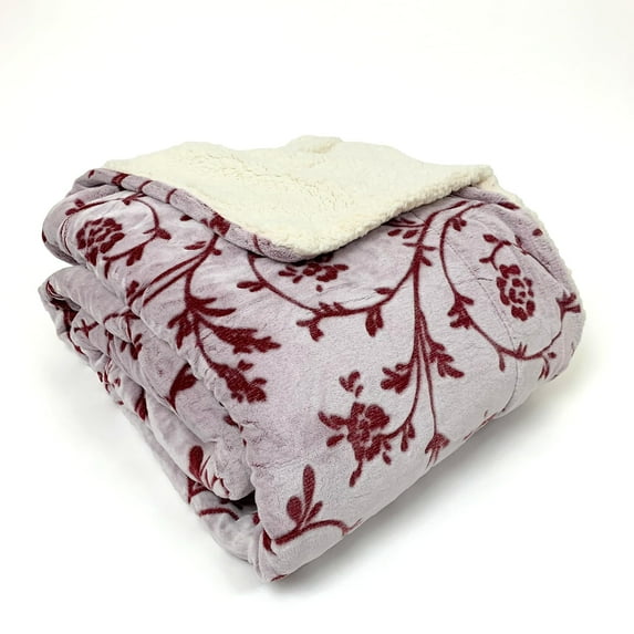 Sacred Thread Sherpa Fleece Blanket, Soft and Cozy Queen Blanket, Plush Blanket for Sofas & Beds